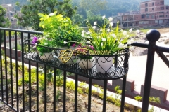 Wrought-Iron-Hanging-Planters-Outdoor