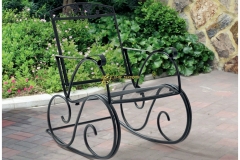 Mainstays Jefferson Outdoor Wrought Iron Porch Rocking Chair ... regarding Wrought Iron Chairs Outdoor - Home Outdoor Garden Furniture and Design Ideas
