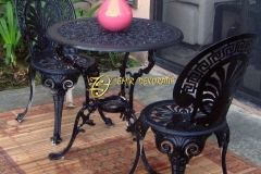 Outdoor Furniture : Artistic Wrought Iron Furniture Outdoor With ... for Wrought Iron Chairs Outdoor - Home Outdoor Garden Furniture and Design Ideas