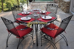 Wrought Iron Chair Cushions Outdoor - Country Home Office Furniture ... pertaining to Wrought Iron Chairs Outdoor - Home Outdoor Garden Furniture and Design Ideas